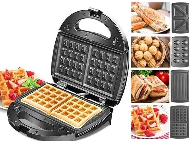 Мультимейкер 4 В 1 Rainberg Rb-5408 Гриль Сэндвичница Вафельница Мультимейкер 4 В 1 Rainberg Rb-5408 Гриль Сэндвичница Вафельница