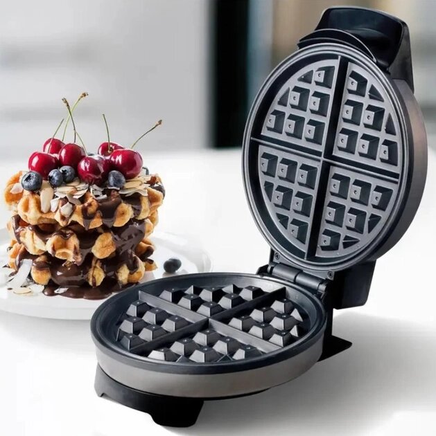 Электрическая круглая вафельница для толстых вафель Rainberg RB-2254 2200 Вт Электрическая круглая вафельница для толстых вафель Rainberg RB-2254 2200 Вт