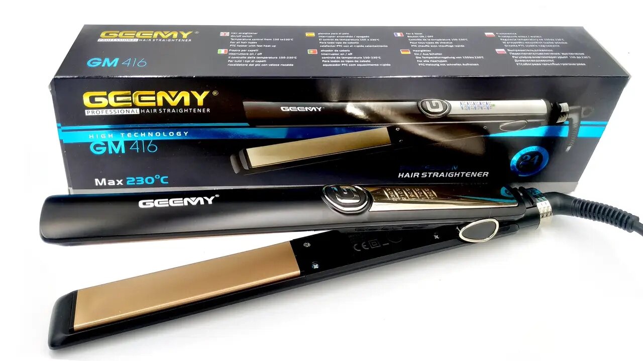 Утюжок Выпрямитель Щипцы Для Волос Geemy Gm 416 Утюжок Выпрямитель Щипцы Для Волос Geemy Gm 416