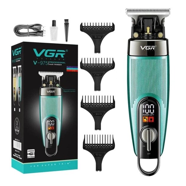 Машинка для стрижки волос аккумуляторная VGR V-975 с насадками Желтый Машинка для стрижки волос аккумуляторная VGR V-975 с насадками Желтый