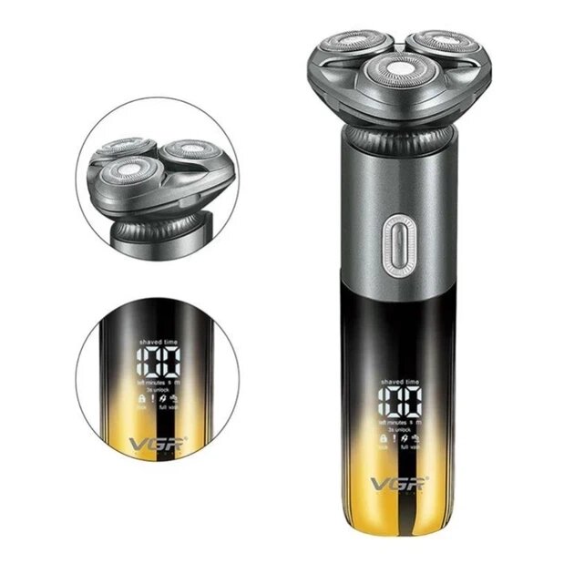 Электробритва беспроводная VGR V-392 для лица и бороды 1200 мАч Электробритва беспроводная VGR V-392 для лица и бороды 1200 мАч