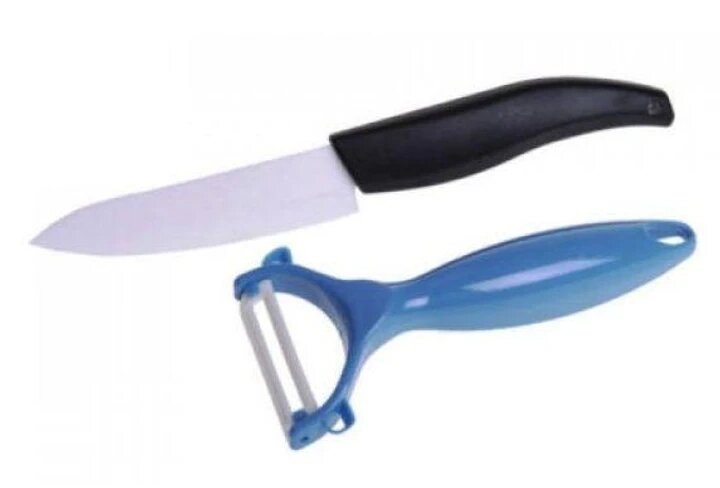 Нож керамический плюс овощерезка кухонные керамические 2 в 1 Ceramic Slice TV Shop Нож керамический плюс овощерезка кухонные керамические 2 в 1 Ceramic Slice TV Shop