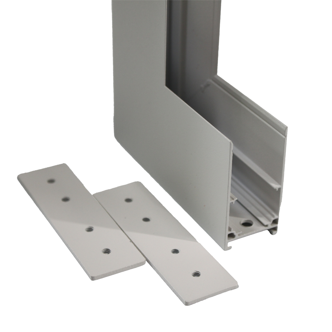 Угол трековой магнитной рейки врезной вертикальный белый Угол трековой магнитной рейки врезной вертикальный белый