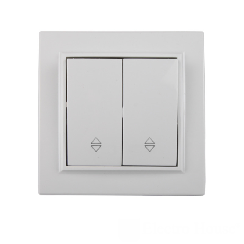 Выключатель двойной проходной Белый Выключатель двойной проходной Белый