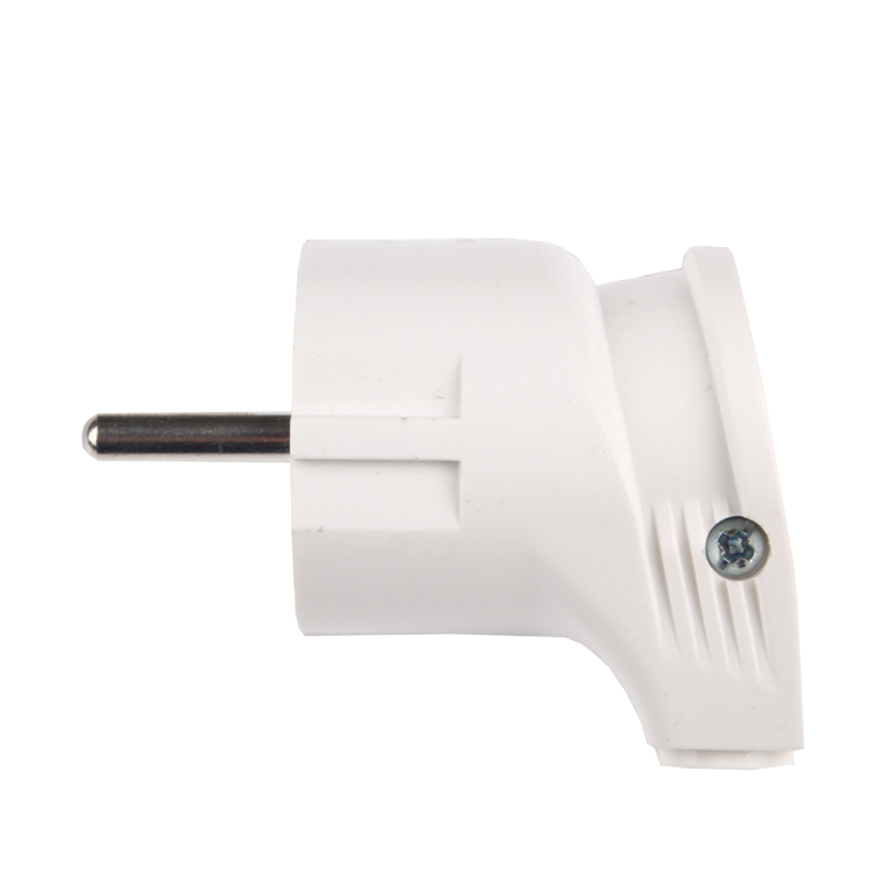 Вилка с заземлением угловая Белый Вилка с заземлением угловая Белый