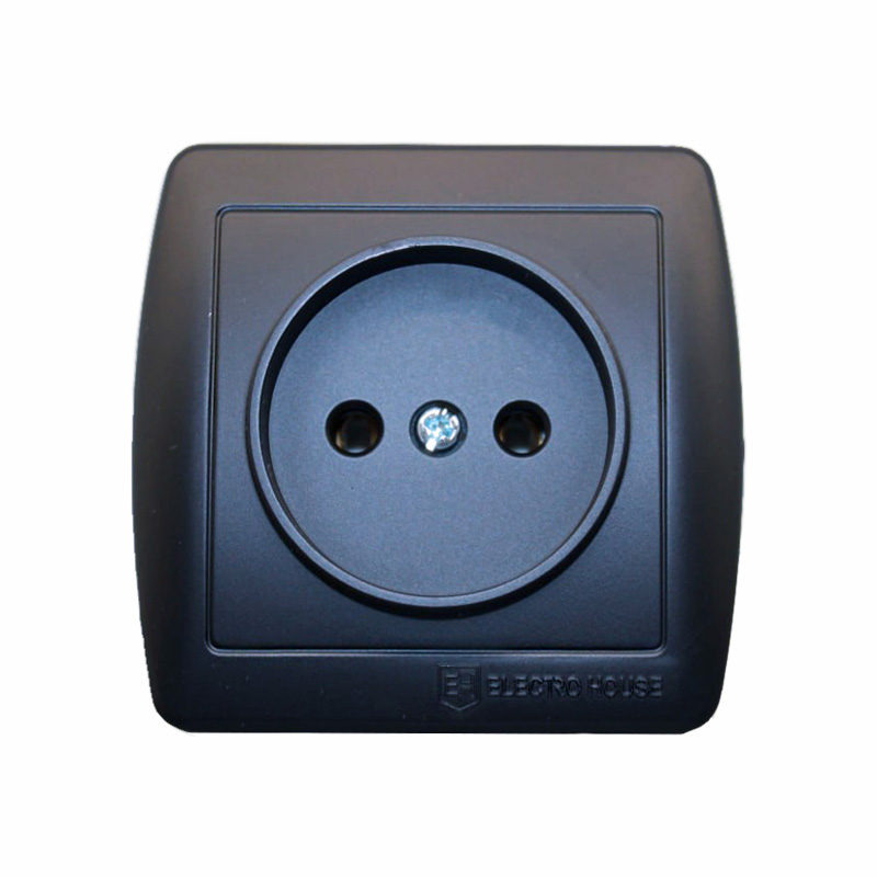 Розетка без заземления 16 А Acura Графит Розетка без заземления 16 А Acura Графит