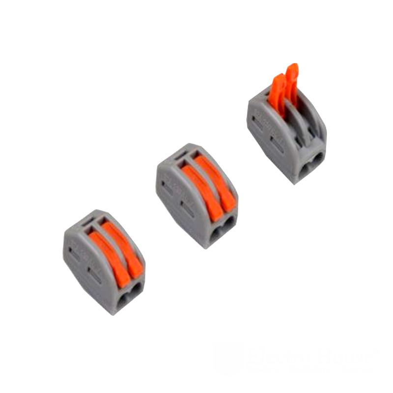 Коннектор на 2 контакта (400В, 32 A) Серый Коннектор на 2 контакта (400В, 32 A) Серый