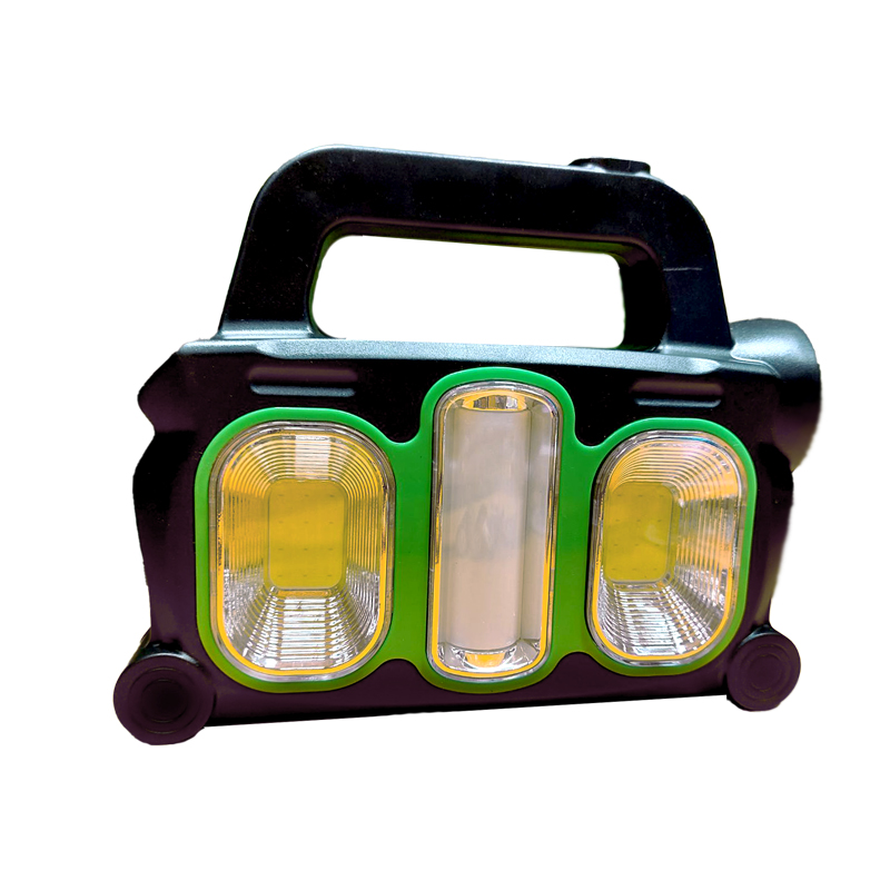 Фонарик с аккумулятором и солнечной батареей Зеленый Фонарик с аккумулятором и солнечной батареей Зеленый