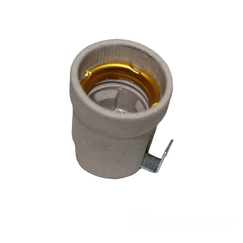 Патрон керамический E27 с планкой Патрон керамический E27 с планкой