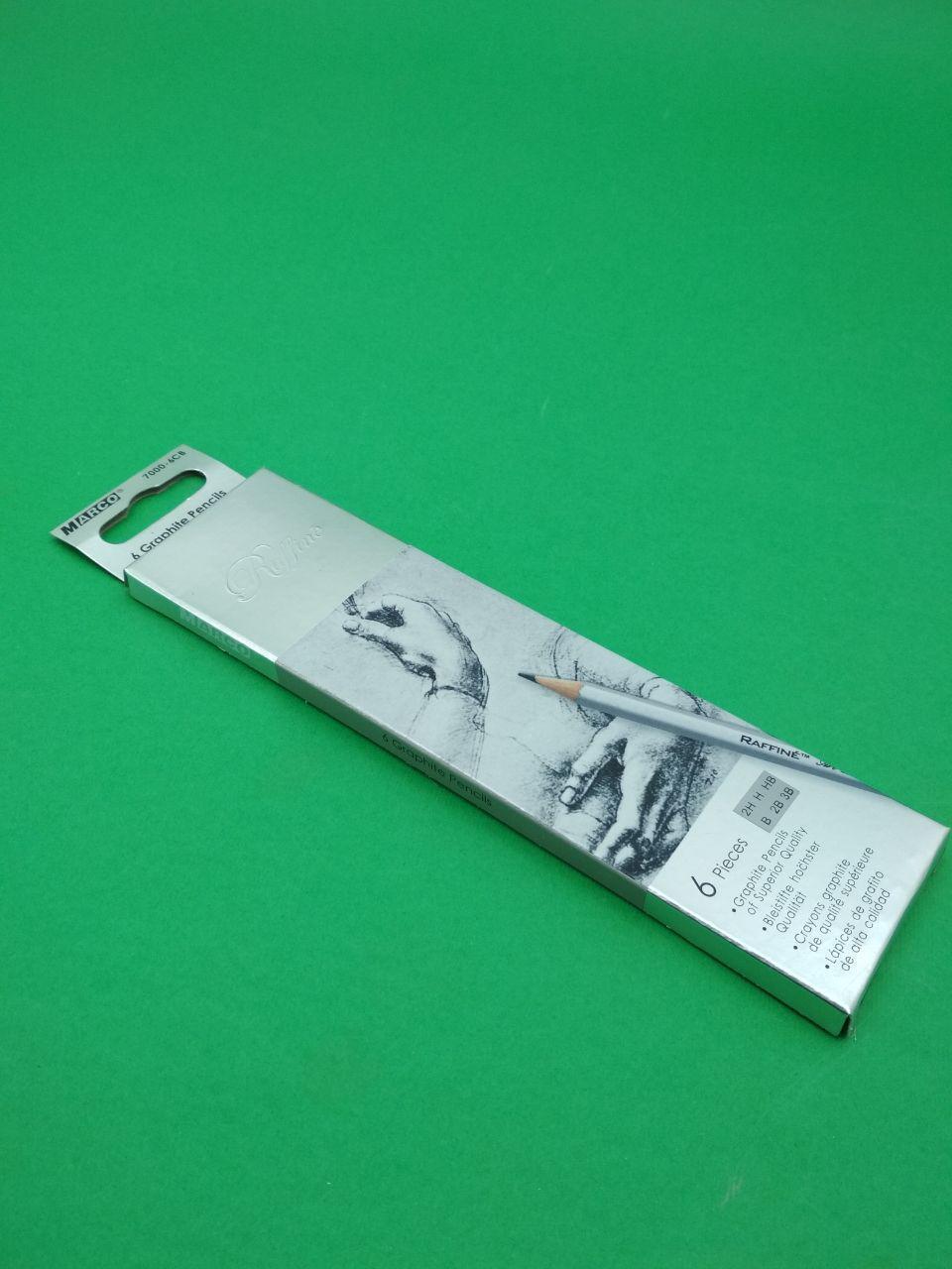 Карандаш простой набор  6шт тм. Марко raffine №7000-6СВ (1 пачка)