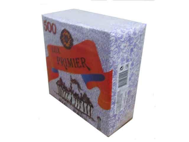 Салфетка бумажная  500 лист Премьер Новый Год Рисунок (1 пачка)