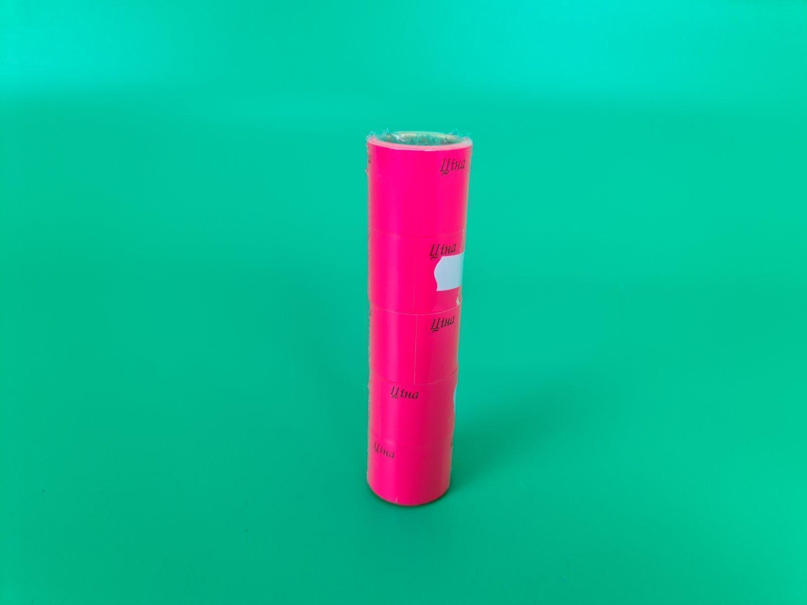 Ценник большой бумажный Малиновый  (р30*40мм) 3,5м (5 шт)