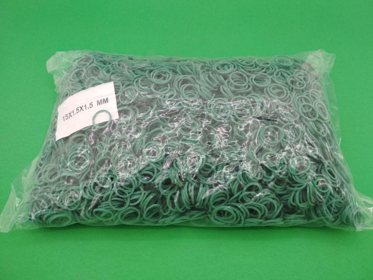 Резинки для вязания зелени №15 ( зеленая )*1,5мм 1 кг Резинки для вязания зелени №15 ( зеленая )*1,5мм 1 кг