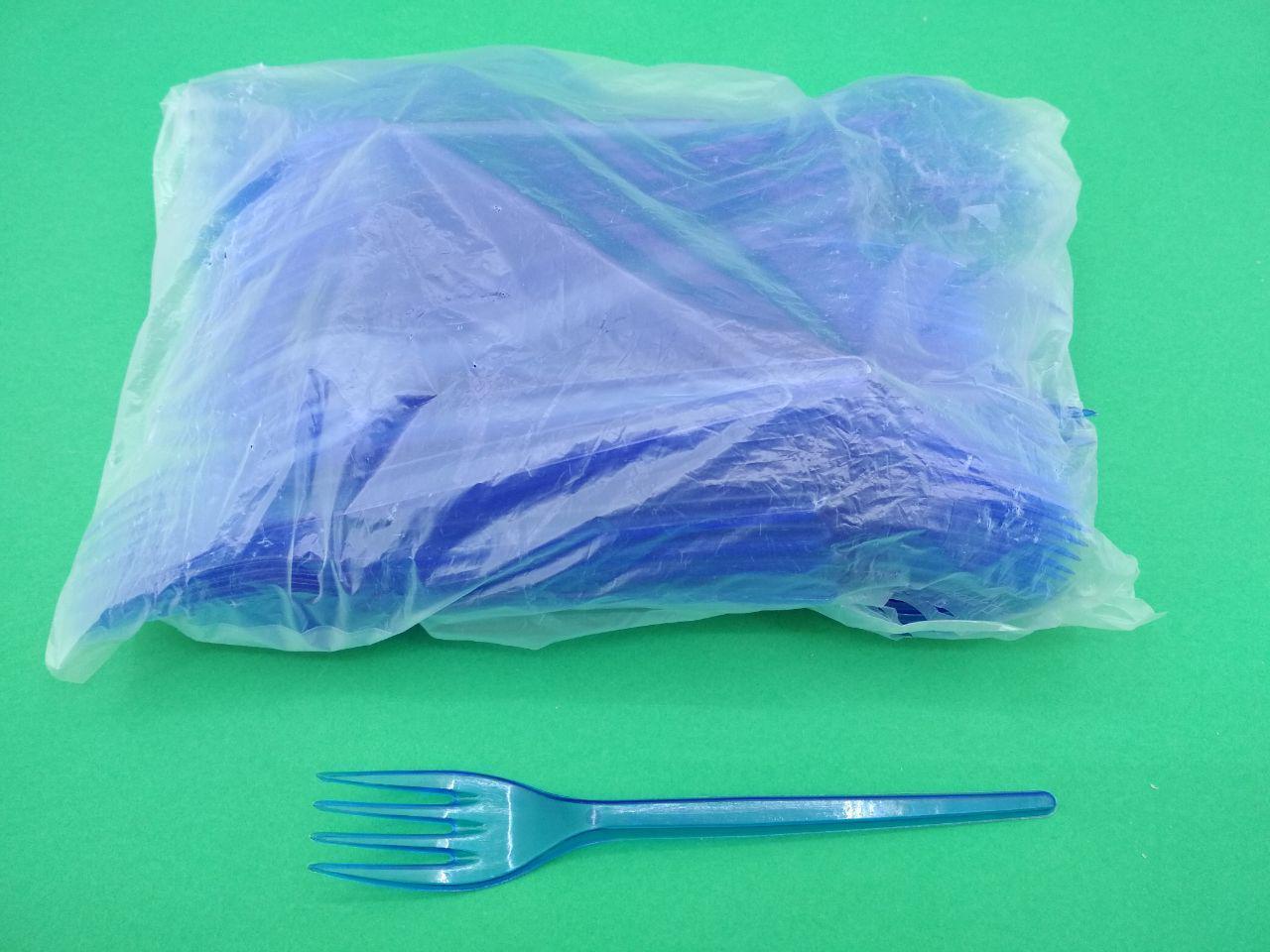 Вилка «Super» синяя Юнита (100 шт) Вилка «Super» синяя Юнита (100 шт)