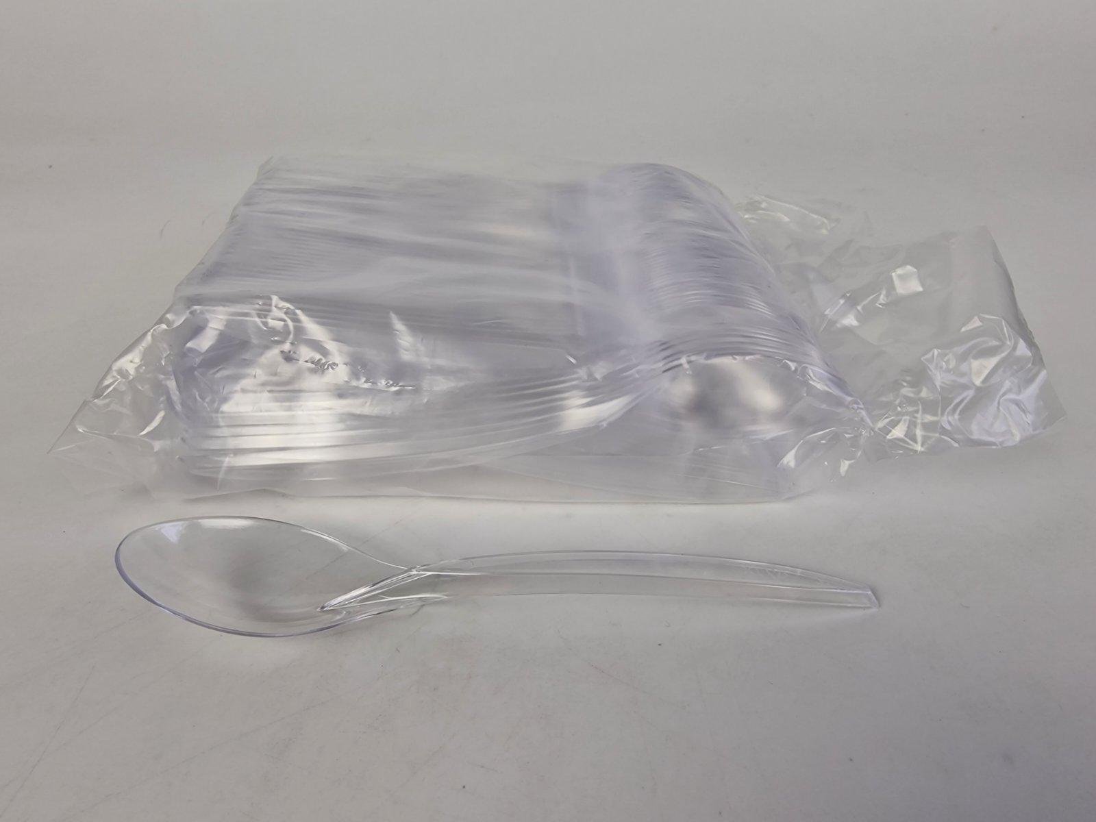 Ложка одноразовая столовая 180 мм прозрачная BITTNER 100 шт./уп. Ложка одноразовая столовая 180 мм прозрачная BITTNER 100 шт./уп.