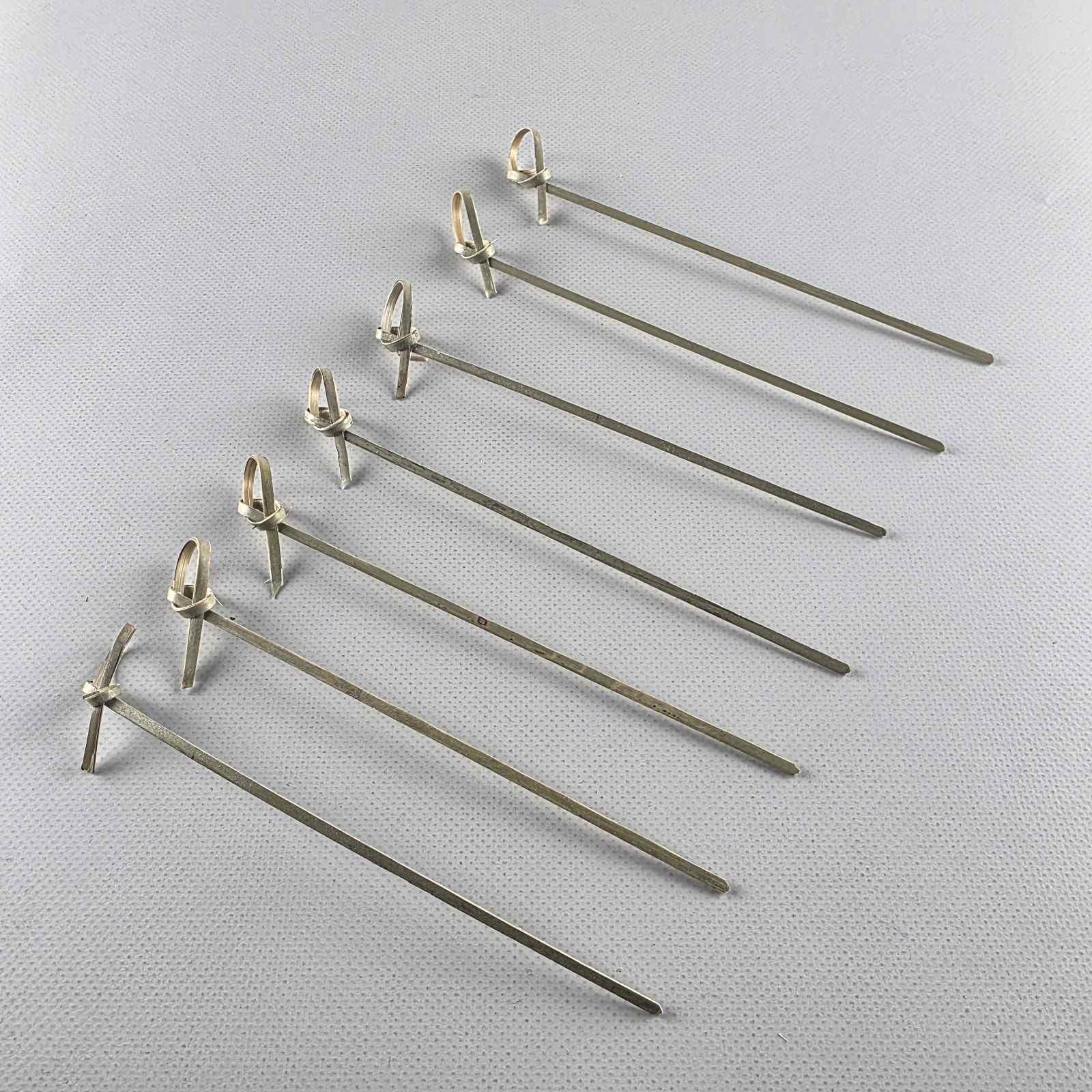 Шпажки бамбуковые с узелком 15см,100 шт (1 пачка)