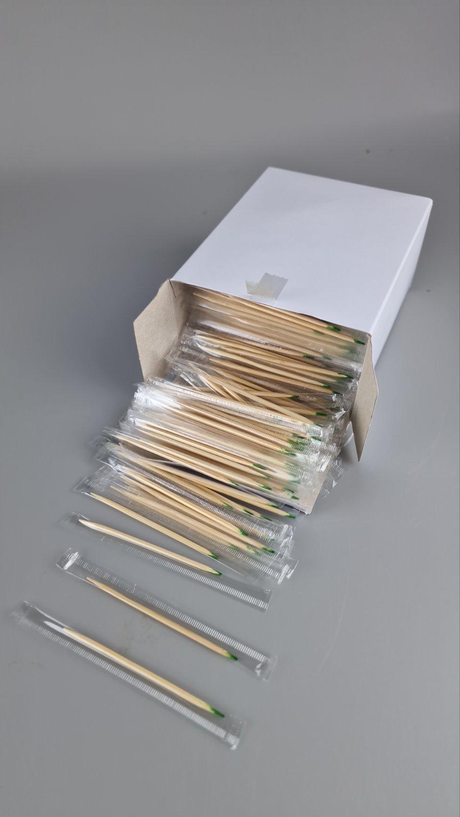 Зубочистка с ментолом в индивидуальной целлофановой упаковке (1000 шт) (1 пачка)