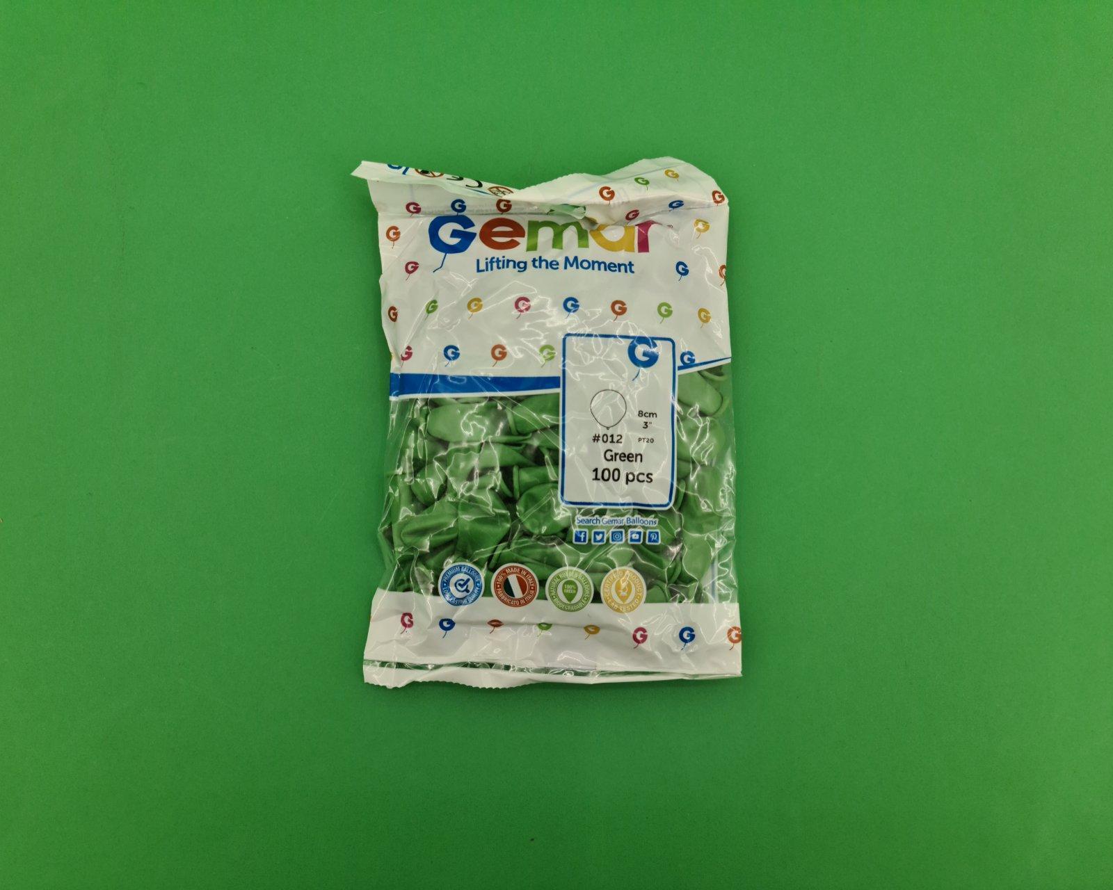 Воздушные шарики пастель зелёные 3