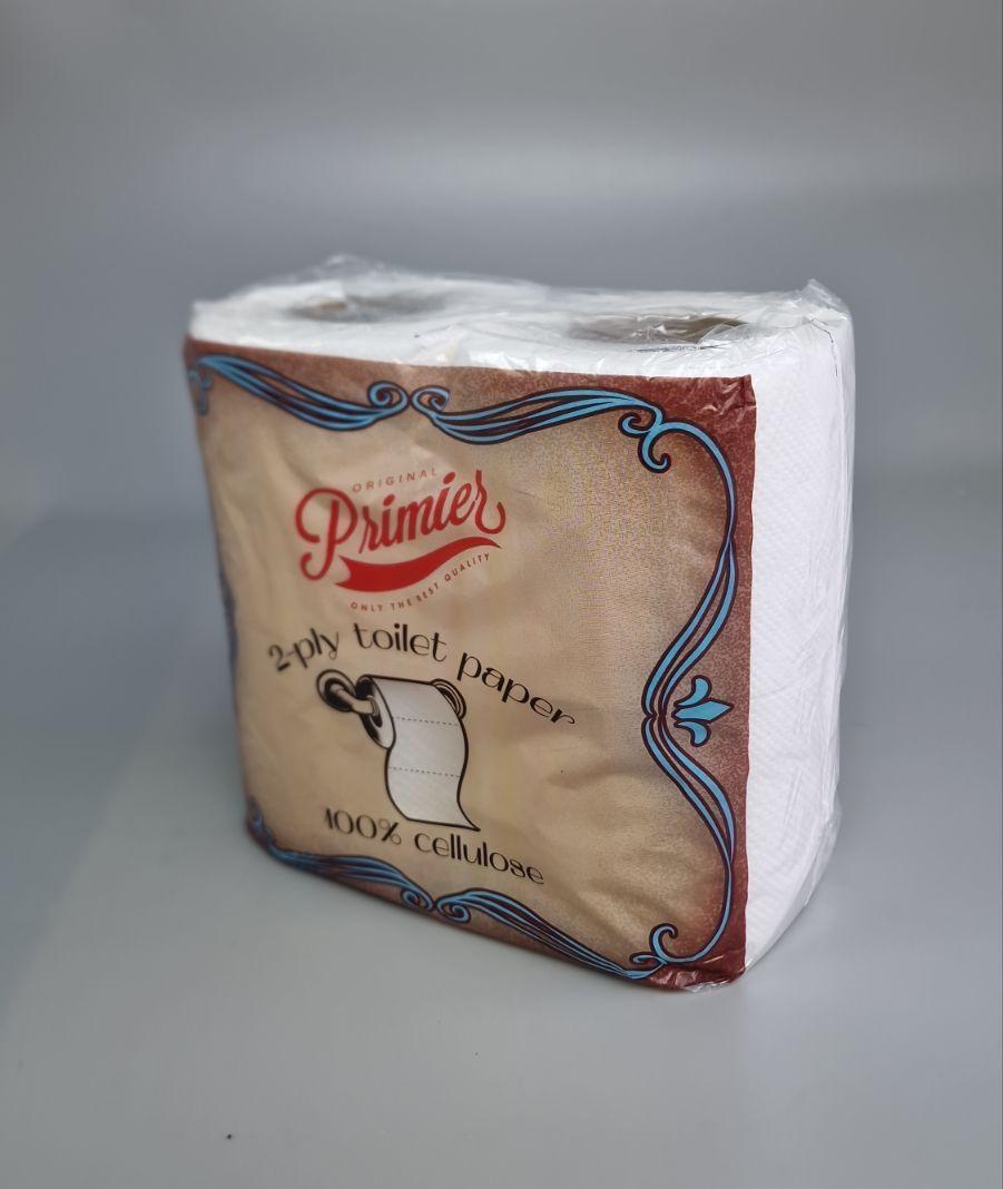 Бумага туалетная белая (а4*150) Примьер (1 пачка)