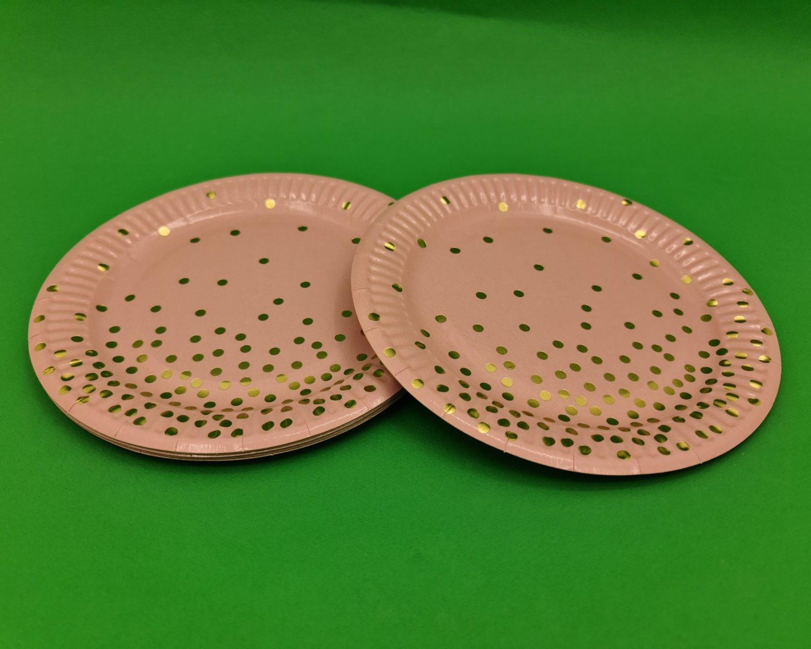 Тарелки бумажные одноразовые 