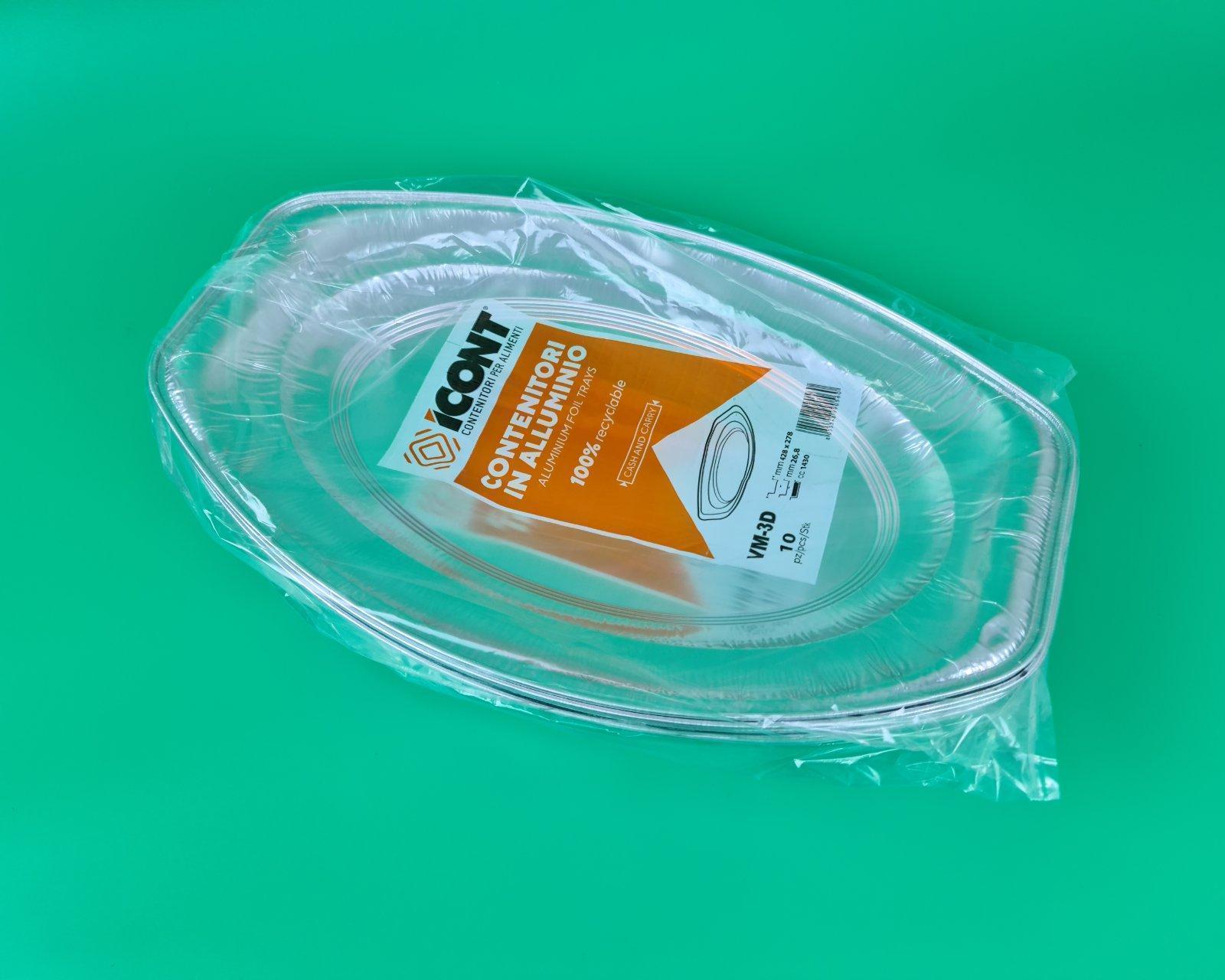 Круглый пищевой алюминиевый поднос 1800мл V43G 10шт (1 пачка) Круглый пищевой алюминиевый поднос 1800мл V43G 10шт (1 пачка)