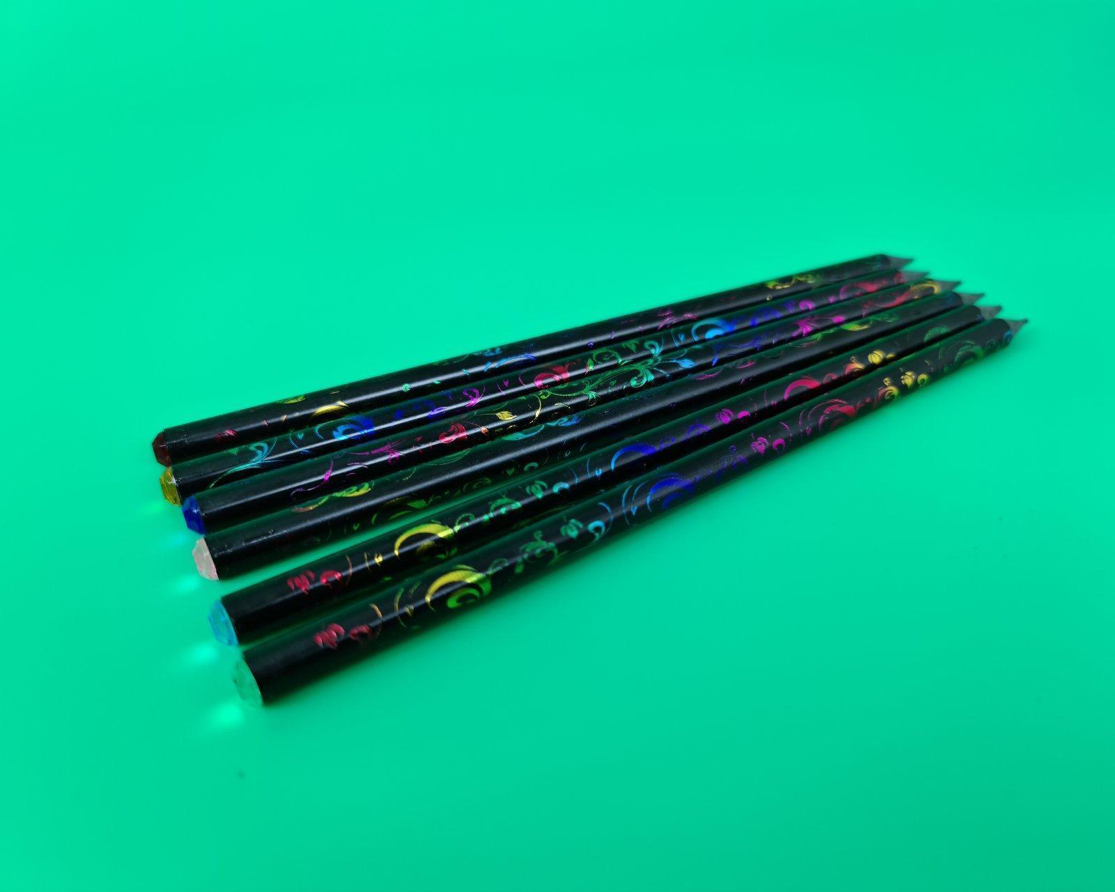 Карандаш  графитный  HB №ST-6149-D (пласт. кругл. корп., со страз.) (1 шт)