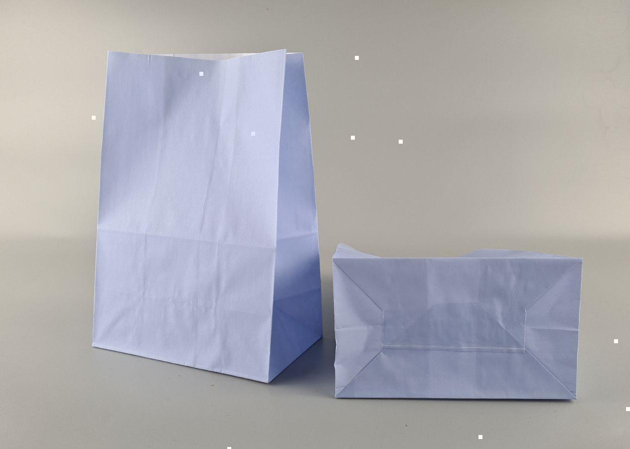 Пакет с дном бумажный 28*19*11,5 ГОЛУБОЙ (25 шт) Пакет с дном бумажный 28*19*11,5 ГОЛУБОЙ (25 шт)