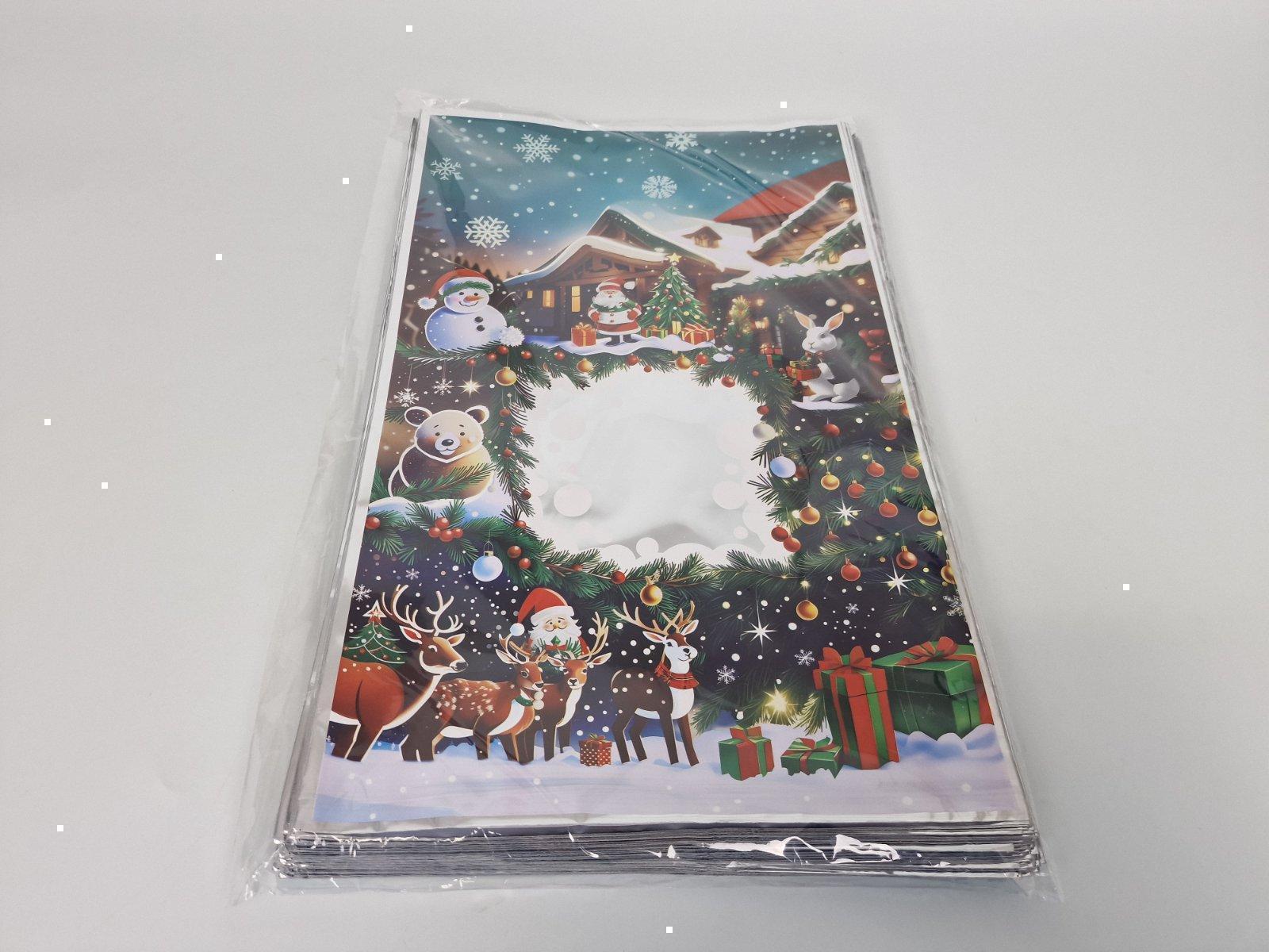 Упаковка новогодняя для конфет и подарков (25*40) №21 Зимння сказка (100 шт) Упаковка новогодняя для конфет и подарков (25*40) №21 Зимння сказка (100 шт)