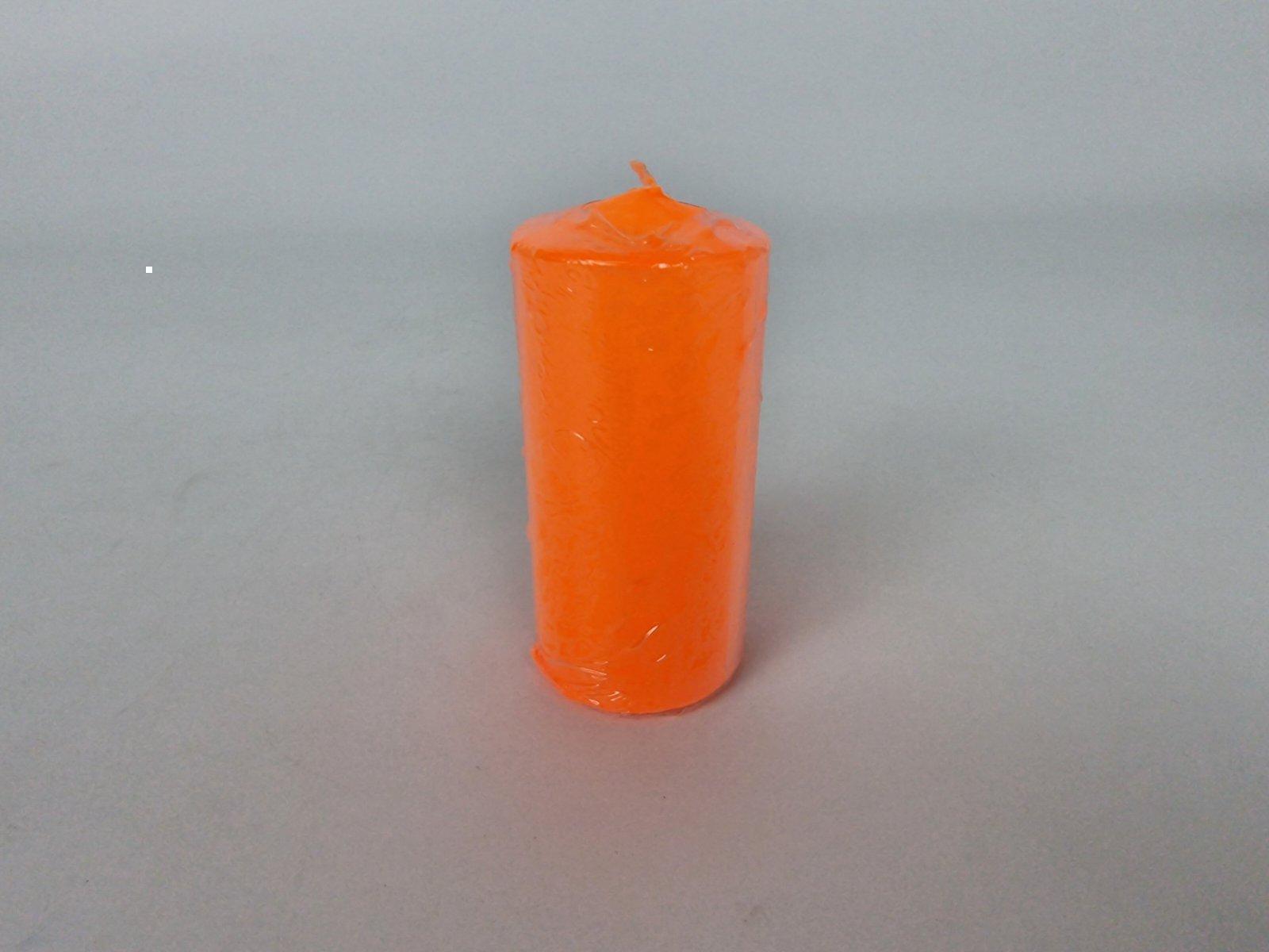 Цветная Цилиндр парафиновая свеча (50/100) ОРАНЖЕВАЯ (4 шт) Цветная Цилиндр парафиновая свеча (50/100) ОРАНЖЕВАЯ (4 шт)