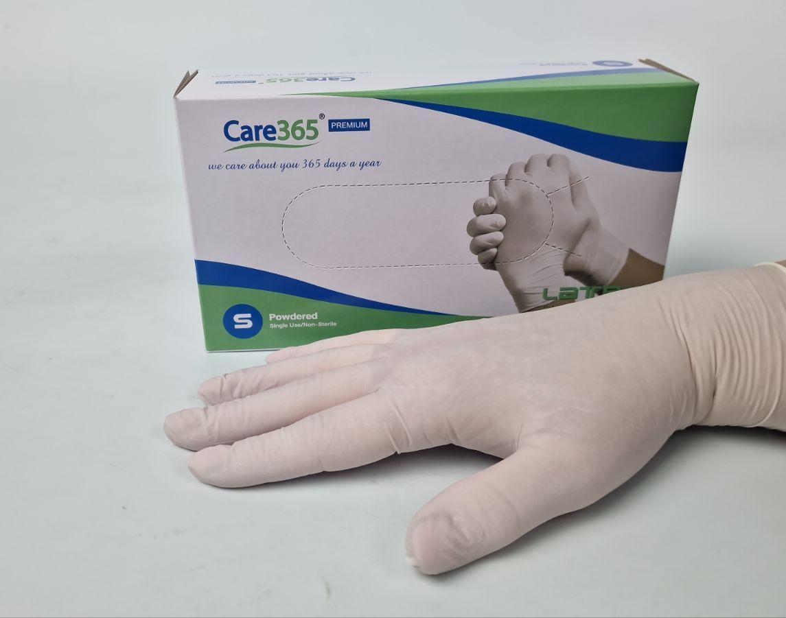 Перчатки Латексные нестерильные текстурованые с пудрою TM Care365 