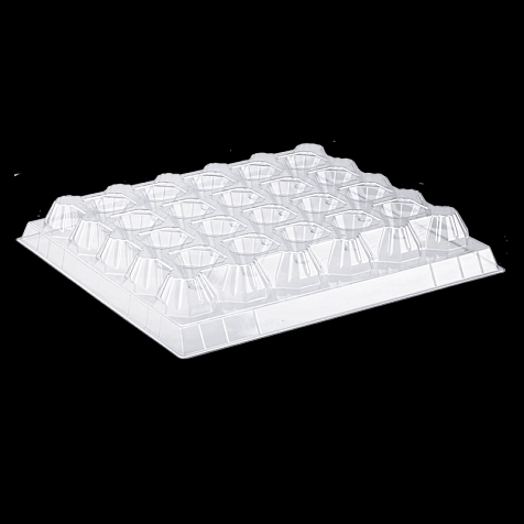 Упаковка для куриных яиц 30 ячеек верх прозрачная (50 шт) Упаковка для куриных яиц 30 ячеек верх прозрачная (50 шт)