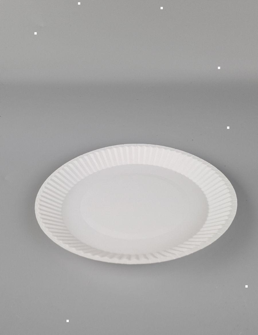 Тарелка з пищевого картона д200мм белая 50шт (50 шт) Тарелка з пищевого картона д200мм белая 50шт (50 шт)