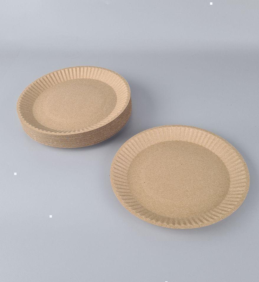 Тарелка з пищевого картона д200мм Крафт 50шт (50 шт) Тарелка з пищевого картона д200мм Крафт 50шт (50 шт)