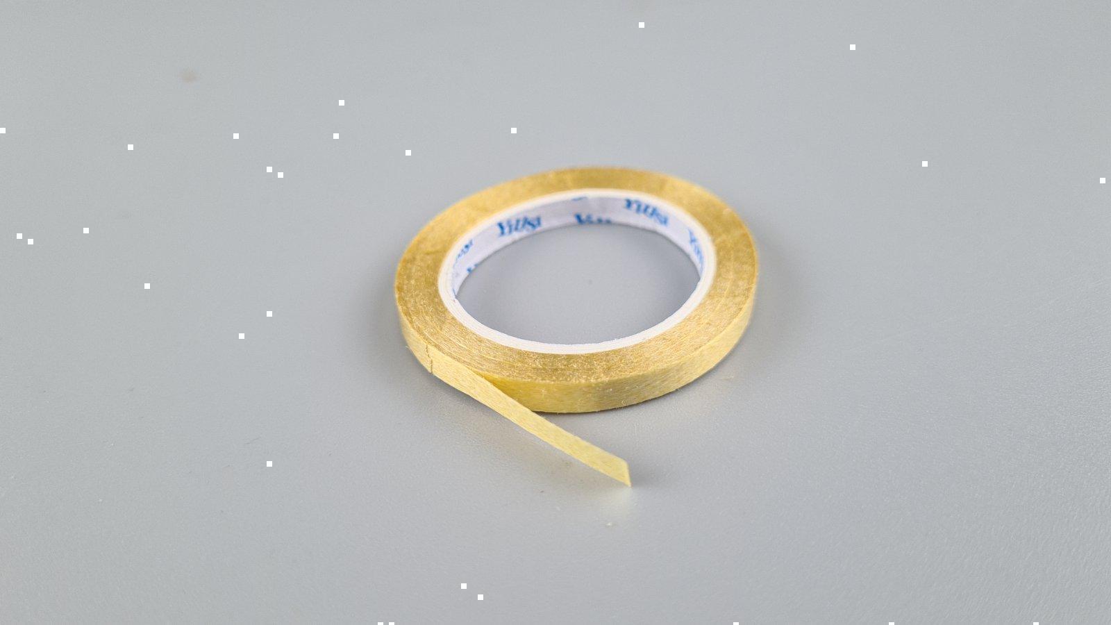 Лента для воздушных шаров и подарков 0.5 см х 5 метров золотая  (1 пачка)