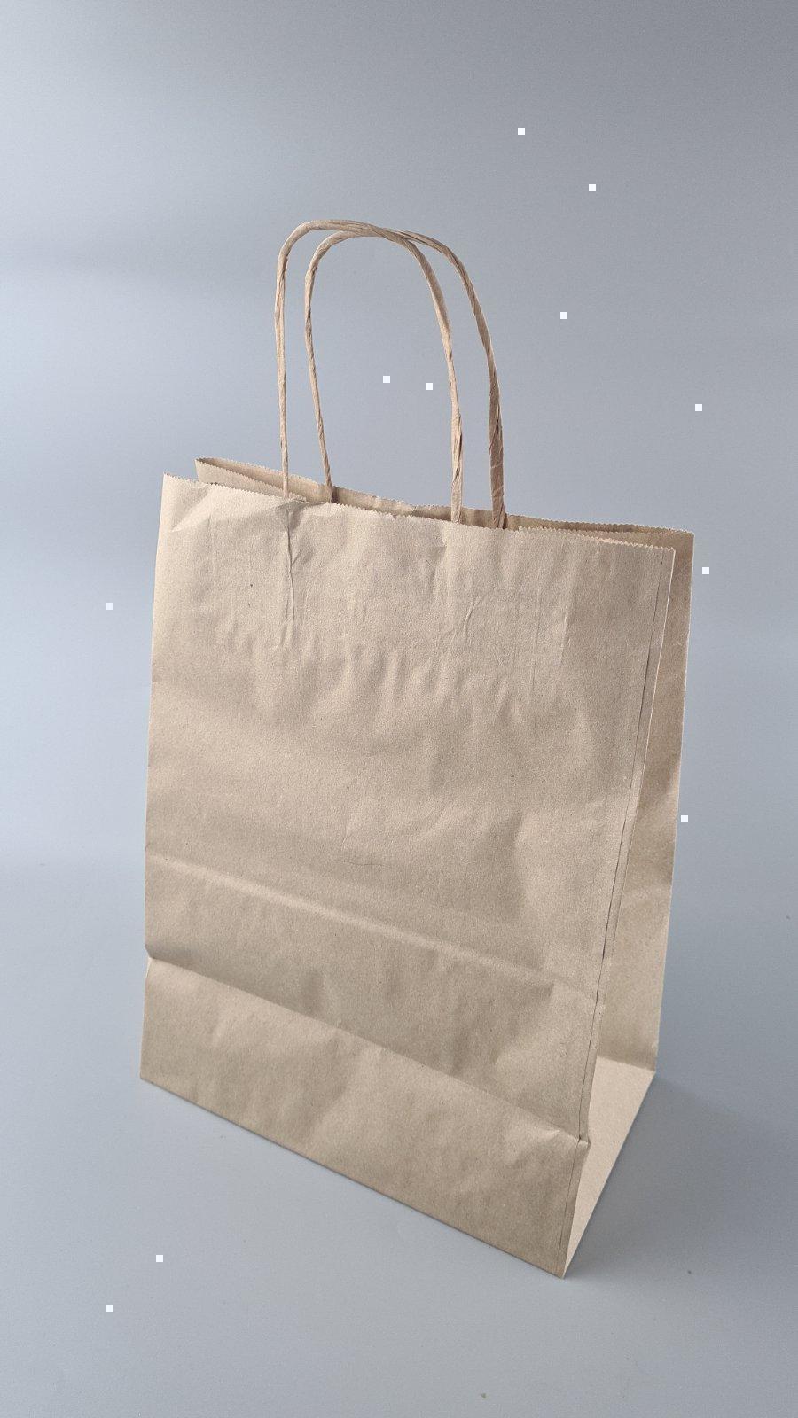 Пакет с ручками бумажный крафт бурий 260х150х350, 70г/м2 (25 шт) Пакет с ручками бумажный крафт бурий 260х150х350, 70г/м2 (25 шт)