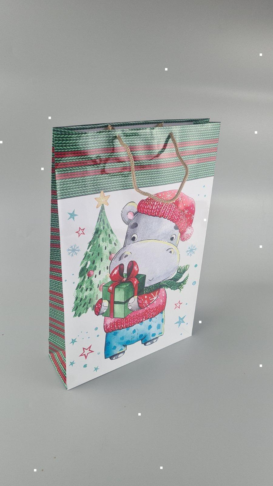 Большой бумажные пакет вертикальный 25/37/8 новогодний -029 (12 шт) Большой бумажные пакет вертикальный 25/37/8 новогодний -029 (12 шт)