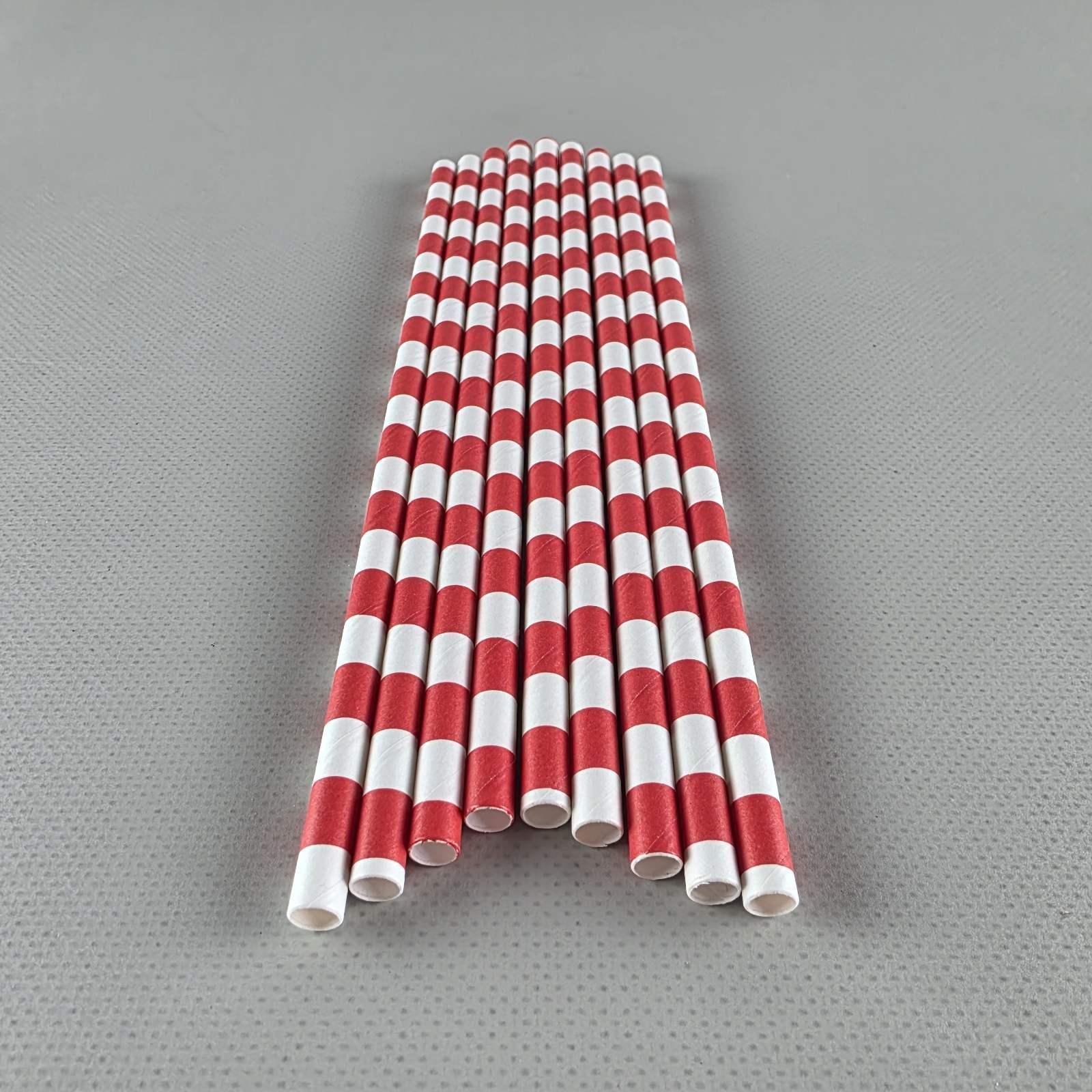 Соломка трубочка бумажная Ø 5 мм 20 см 