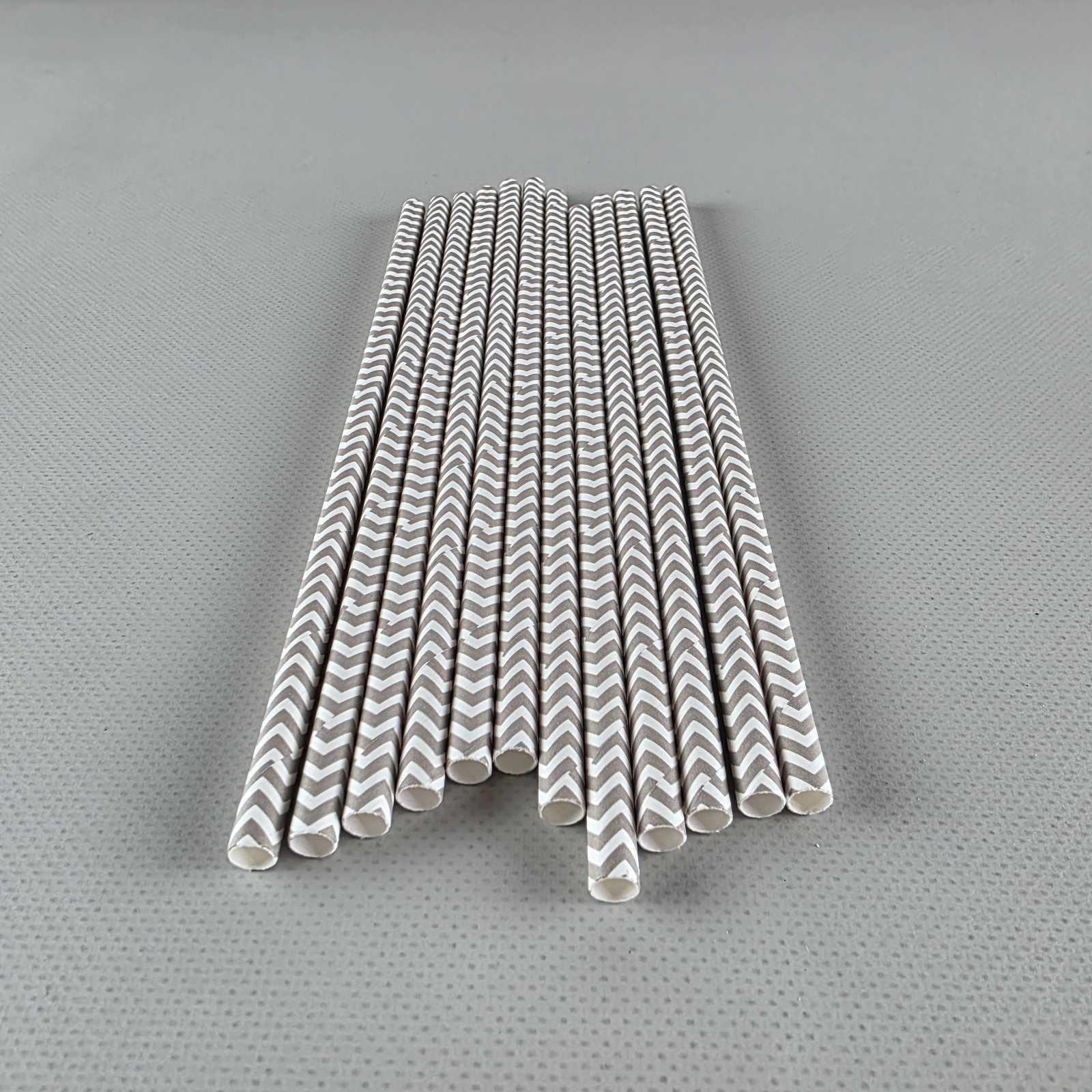 Соломка трубочка бумажная Ø 5 мм 20 см 