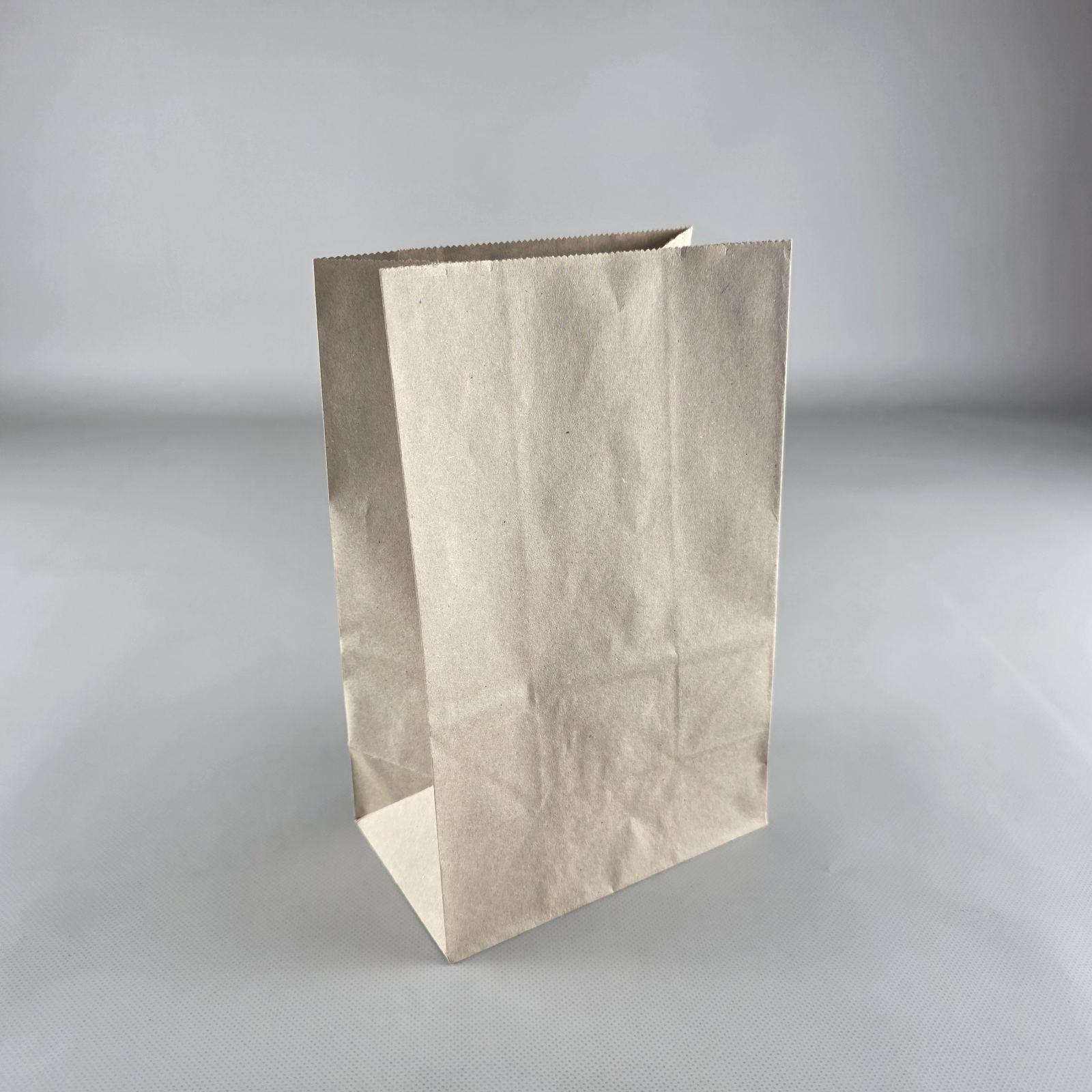 Пакет с дном бумажный крафт бурий, 150х90х240, 70г/м2 (25 шт)