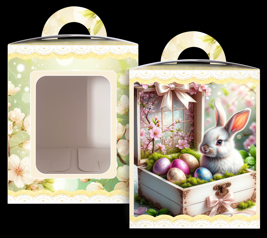 Коробка под пасхальный  Пасхи 14см *14см*18,7см  (400грм) №6 (1 шт)