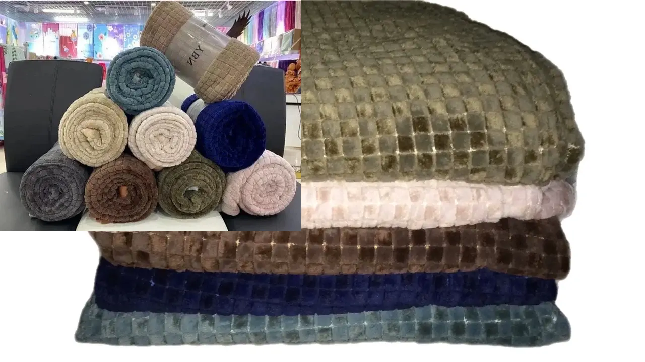 Плед Шлифованная микрофибра Кубик, размер 2000х2200 см Плед Шлифованная микрофибра Кубик, размер 2000х2200 см