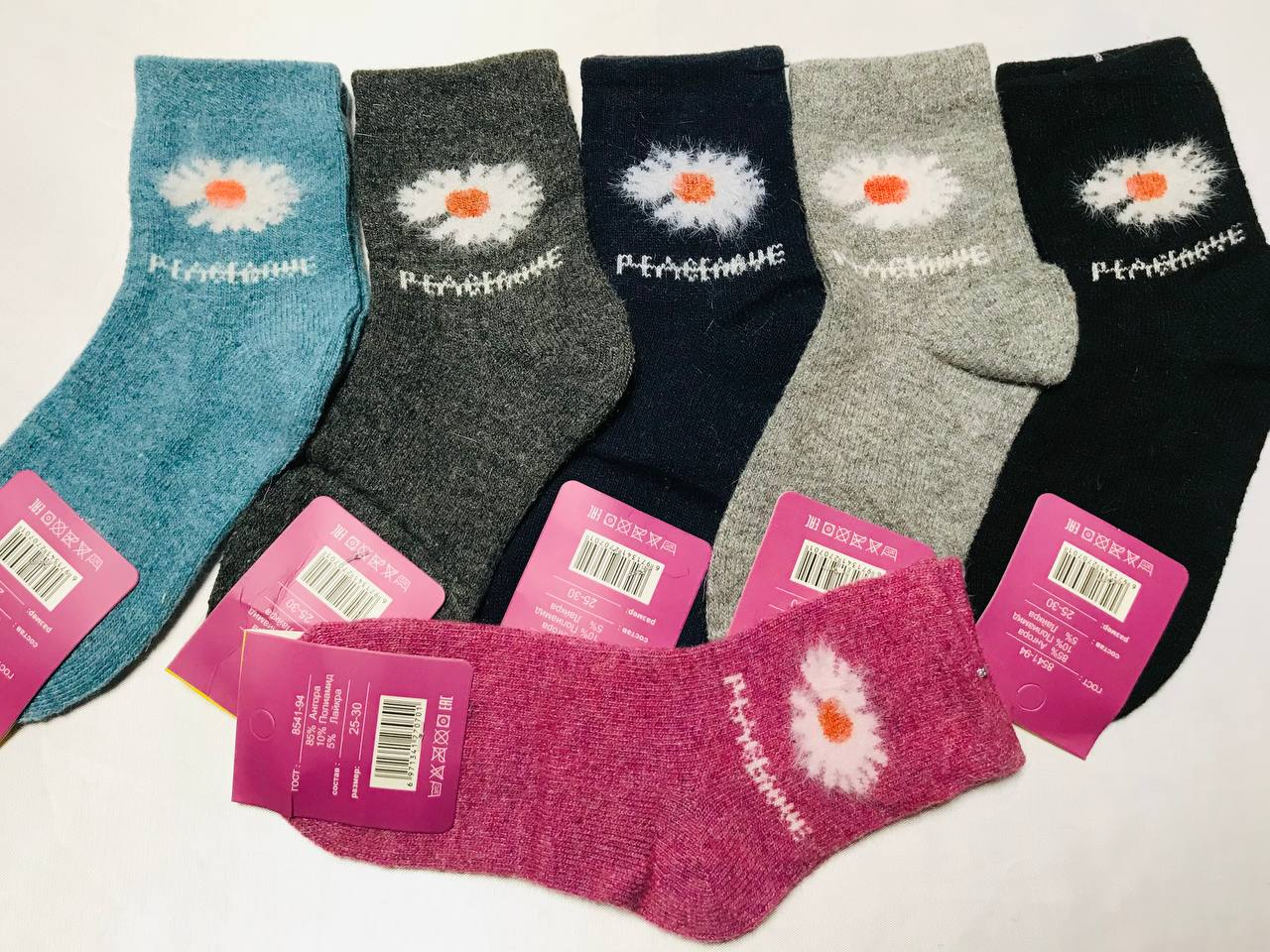 Детские носки ангора на девочку размер 20-25, 25-30, 30-35 Фенна Детские носки ангора на девочку размер 20-25, 25-30, 30-35 Фенна