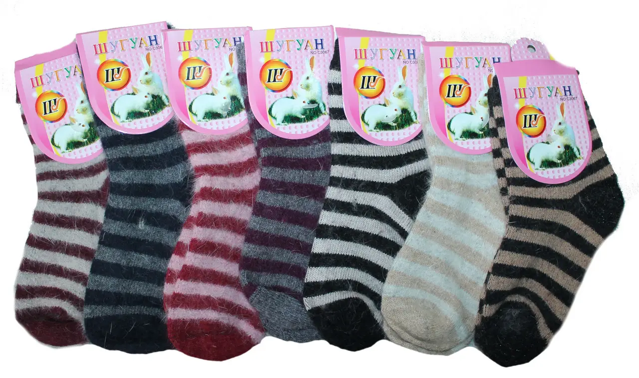 Детские носки ангора "Шугуан" размер S 2-4, М 5-7 лет Детские носки ангора "Шугуан" размер S 2-4, М 5-7 лет