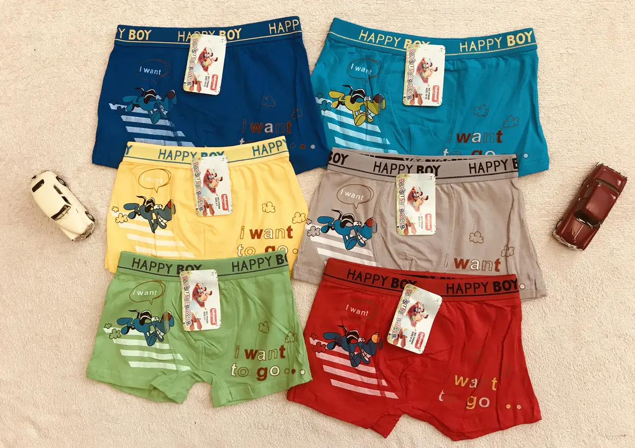 Трусы хлопковые шорниками от 5 до 7 лет Трусы хлопковые шорниками от 5 до 7 лет