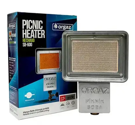 Портативный керамический инфракрасный газовый обогреватель Orgaz Soba SB-600 (1.5 кВт) Портативный керамический инфракрасный газовый обогреватель Orgaz Soba SB-600 (1.5 кВт)