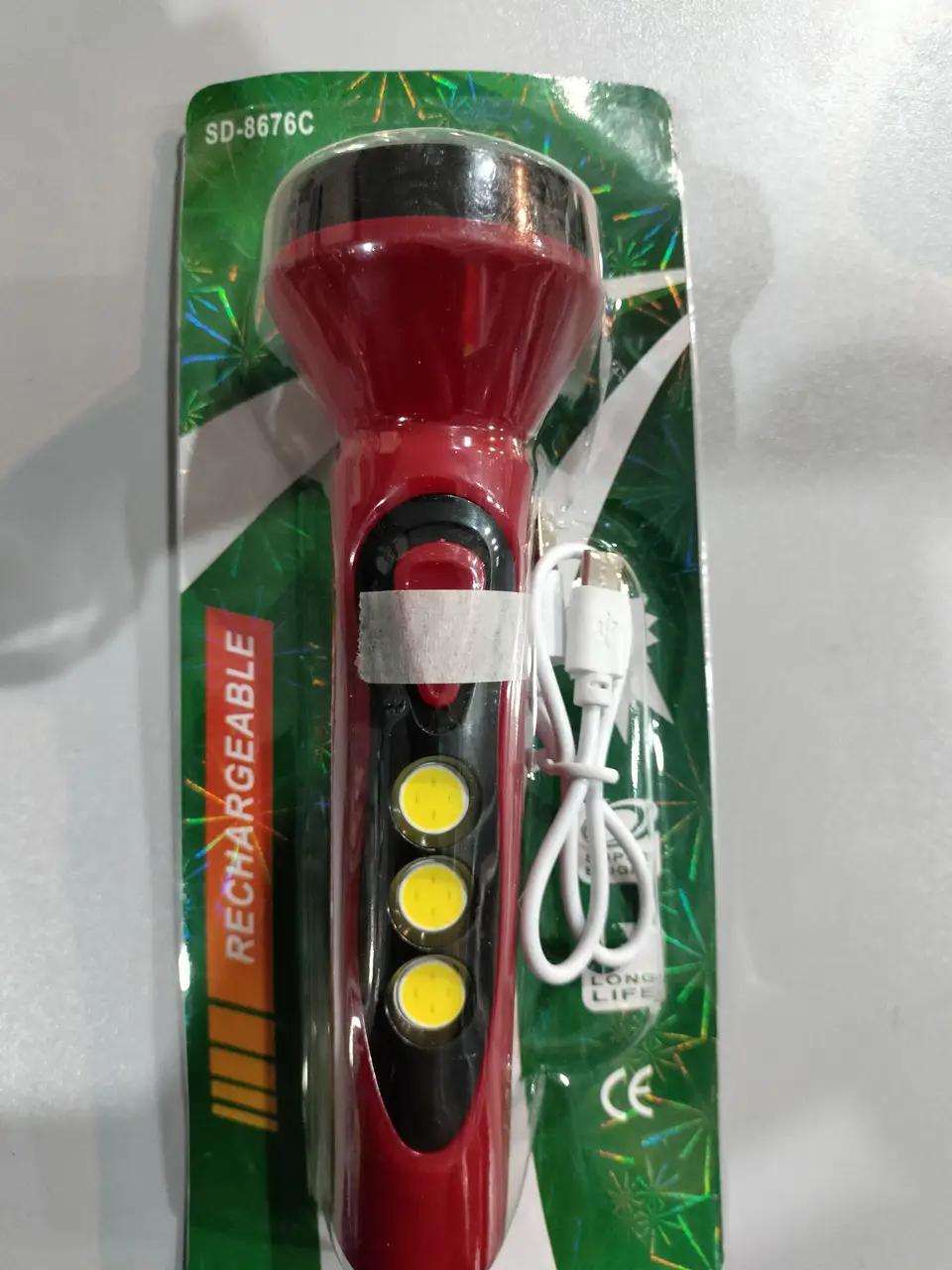 Яркий LED фонарик аккумуляторный 8676, Турция Яркий LED фонарик аккумуляторный 8676, Турция