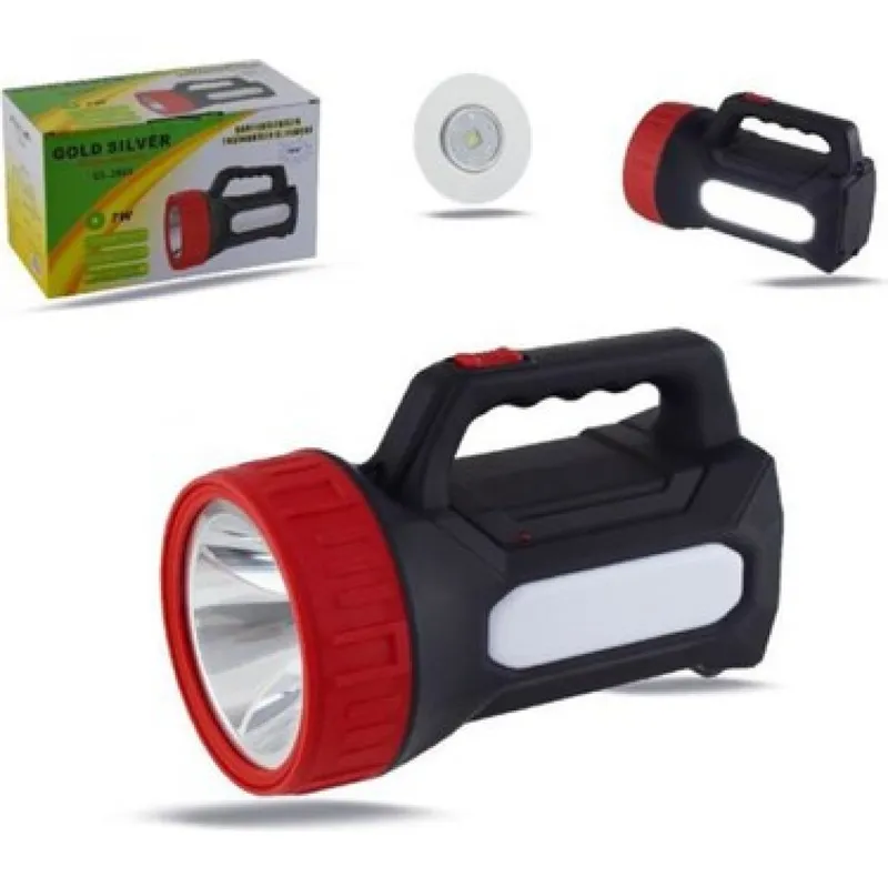 Переносной кемпинговый фонарь прожектор GOLD SILVER GS-2665; 7W, 4000mAh, COB LED Переносной кемпинговый фонарь прожектор GOLD SILVER GS-2665; 7W, 4000mAh, COB LED
