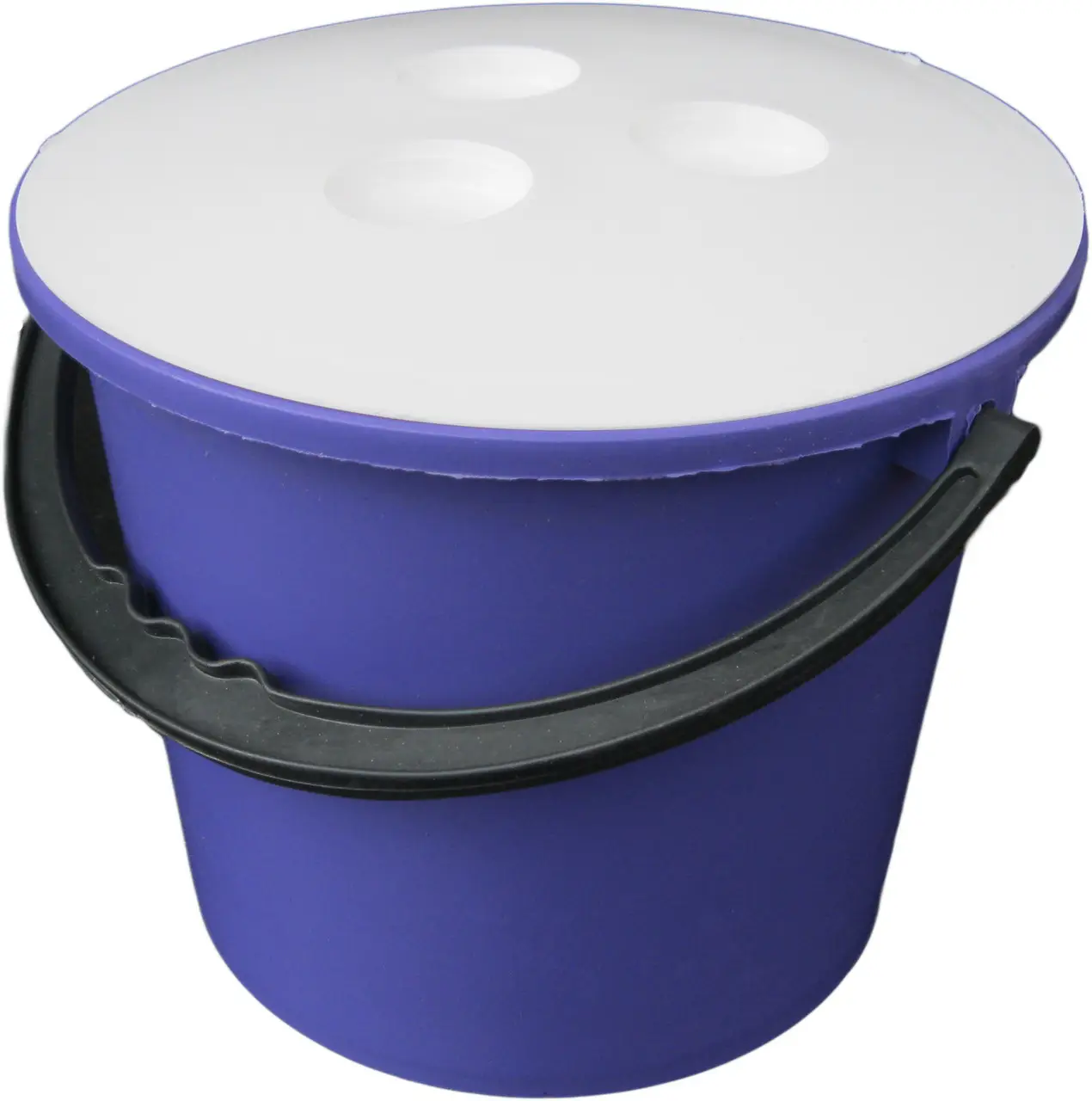 Ведро пластиковое 8 литров цветное с крышкой "Юнипласт" Ведро пластиковое 8 литров цветное с крышкой "Юнипласт"