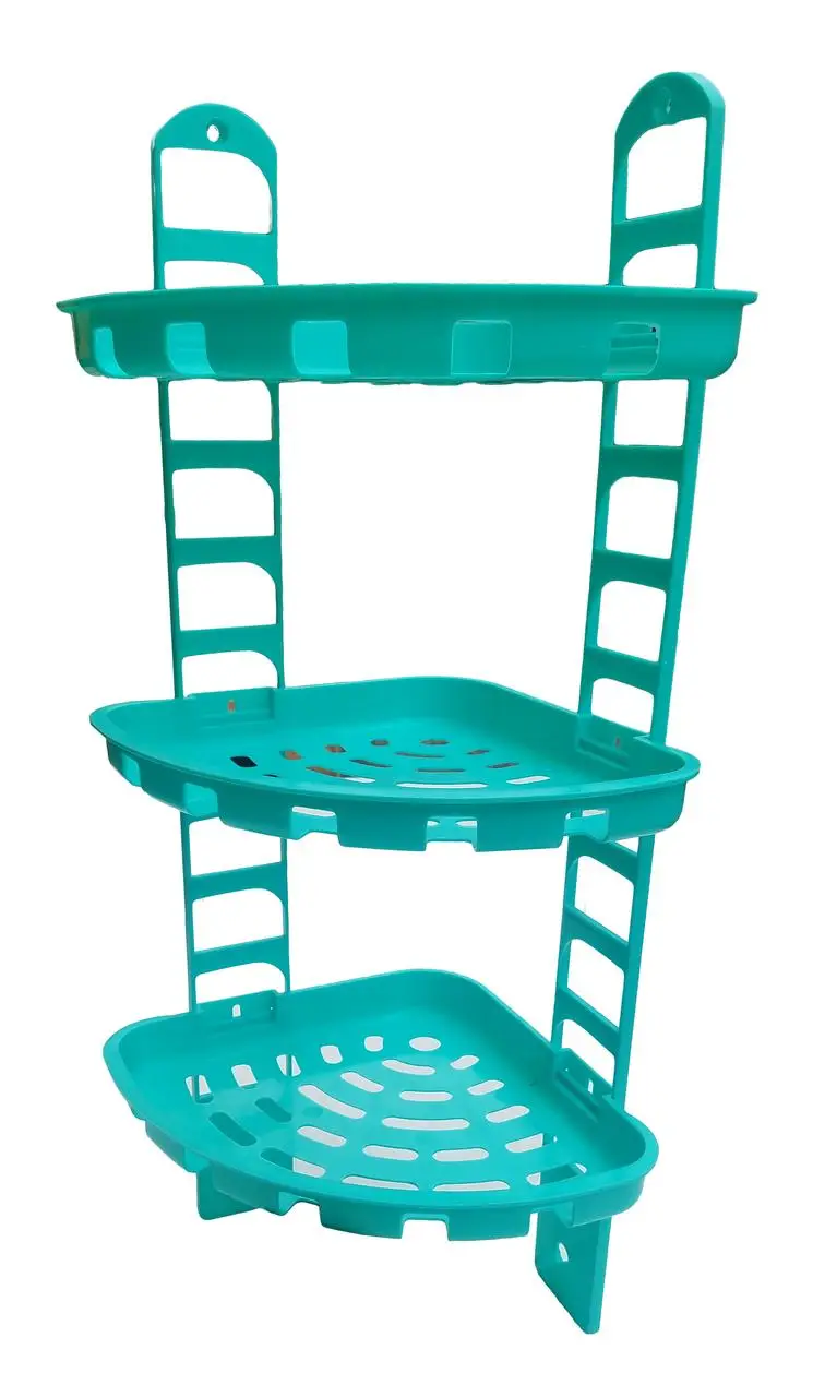 Полка для ванной комнаты №1 (три мелких) "Юнипласт" Полка для ванной комнаты №1 (три мелких) "Юнипласт"