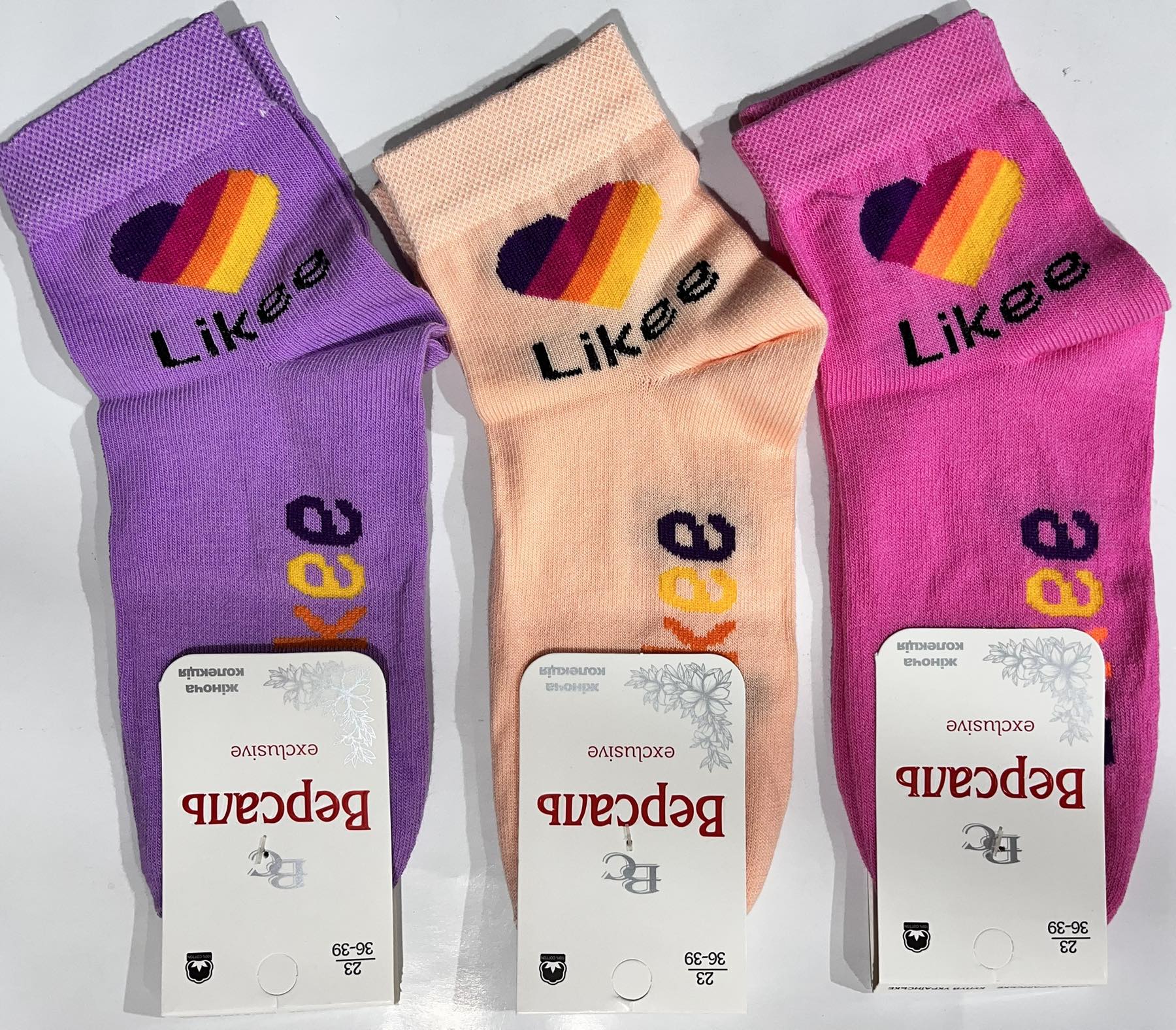 Носки женские демисезонные ВЕРСАЛЬ EXCLUSIVE, 90% хлопок, размер 33-39 Носки женские демисезонные ВЕРСАЛЬ EXCLUSIVE, 90% хлопок, размер 33-39